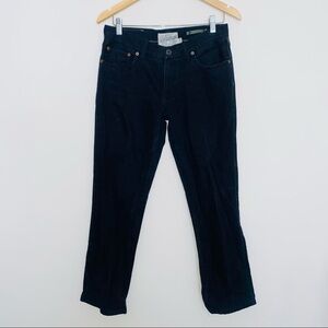 Ralph Lauren Rugby Slim Tapered Rigid Denim Fit Black Jeans Size 28